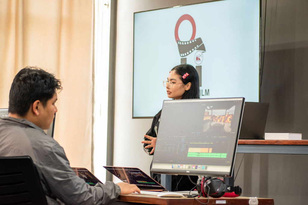 Nepal’s top film school - Omega Film Institute classroom session