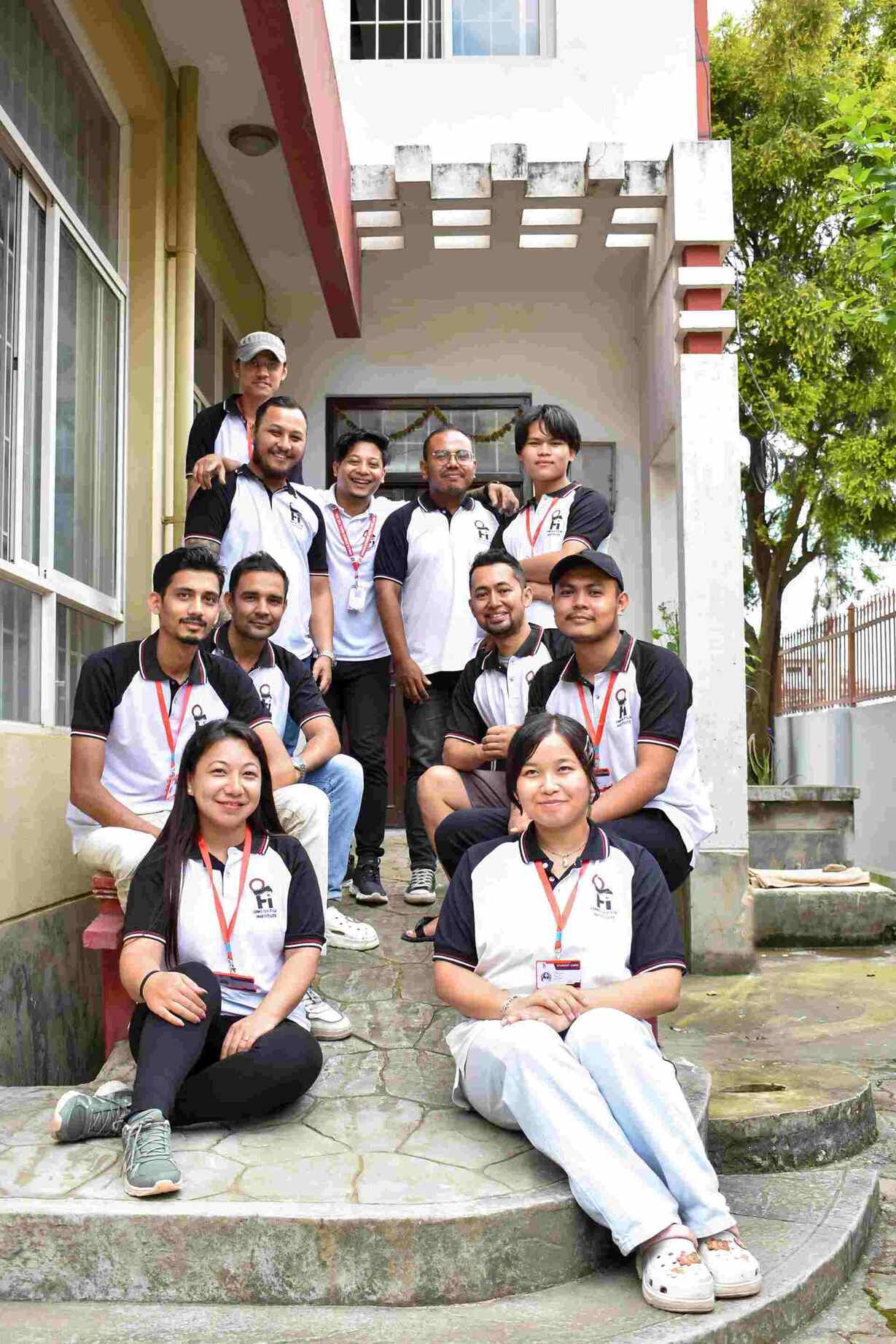 Omega Film Institute campus exterior view in Nepal